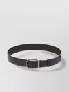 Montblanc Midnight Reversible Leather Belt In Black