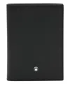 Montblanc Compact Textured Wallets And Cardholders In Black