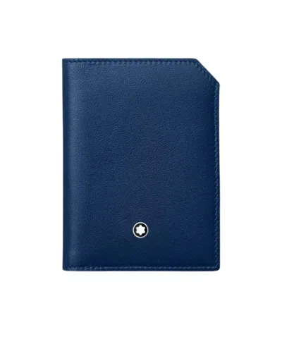 Montblanc Mini Wallet In Blue