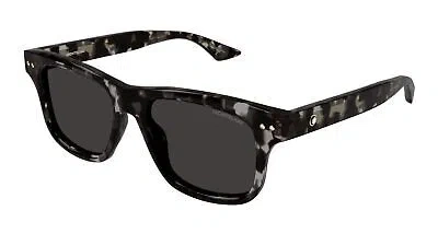Pre-owned Montblanc Mont Blanc Mb0319s-003 Black Sunglasses