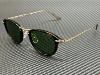Pre-owned Montblanc Mont Blanc Mb0336s 002 Havana Green Men's 48 Mm Sunglasses
