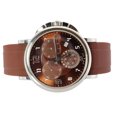 Pre-owned Montblanc Mont Blanc Watch. Mont Blanc Summit Xl Mens 7080 Brown Dial Wristwatch