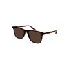 Montblanc Tortoiseshell-effect Square Sunglasses In Brown