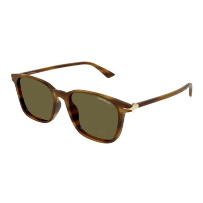 Montblanc Mb0338s 004 In Brown