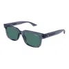 Montblanc Geometric Frame Sunglasses In Green
