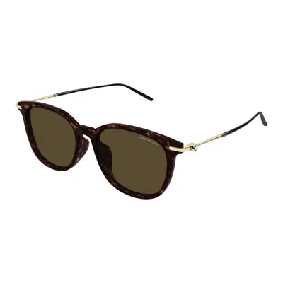 Montblanc Mb0416sa 003 In Brown