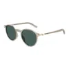 Montblanc Round-frame Sunglasses In Gray
