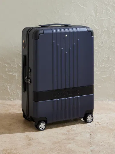 Montblanc #my481 Polycarbonate Cabin Trolley In Blue