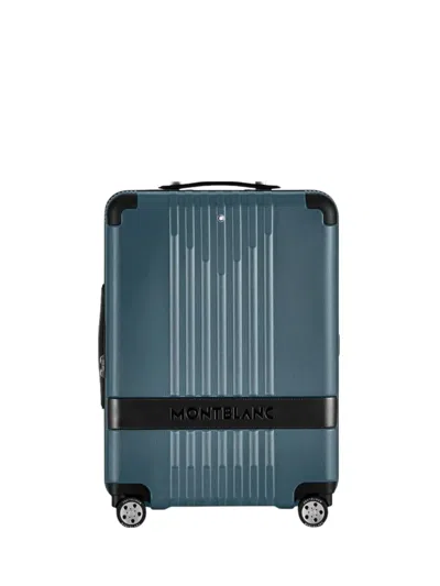Montblanc My4810 Embossed Luggage Bag In Blue