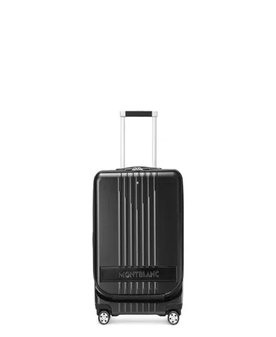 Montblanc My4810 Trolley Cabin Pocket Luggage Bag In Black