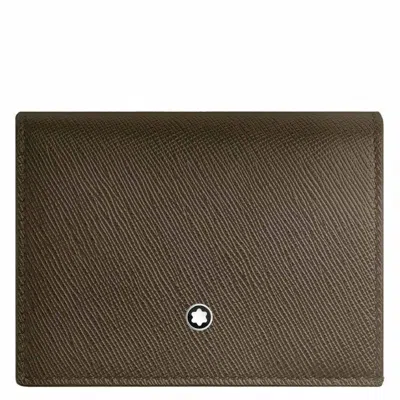 Montblanc Nano Continental Wallet In Sartorial Leather In Brown