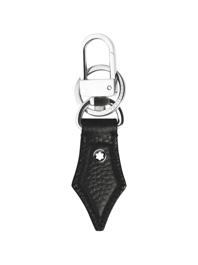 Montblanc Nib Leather Key Holder In Black