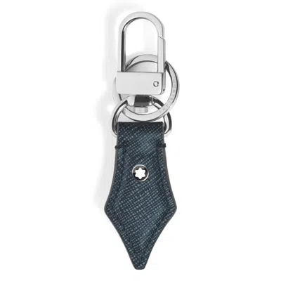 Montblanc Nib Leather Key Holder In Black