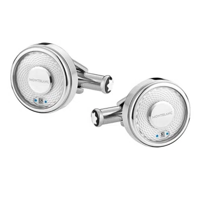 Montblanc Nicolas Rieussec Steel Cufflinks In Brown