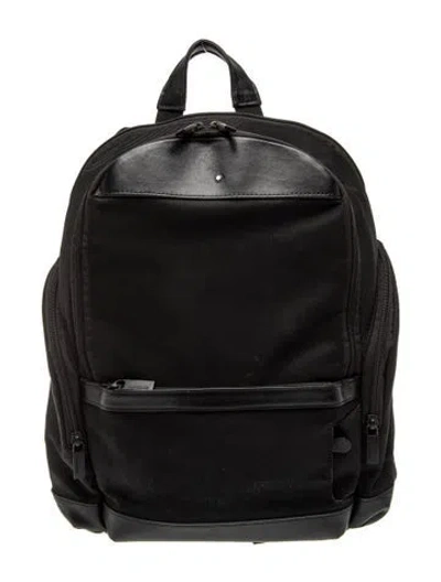 Pre-owned Montblanc Nylon Backpack In Black