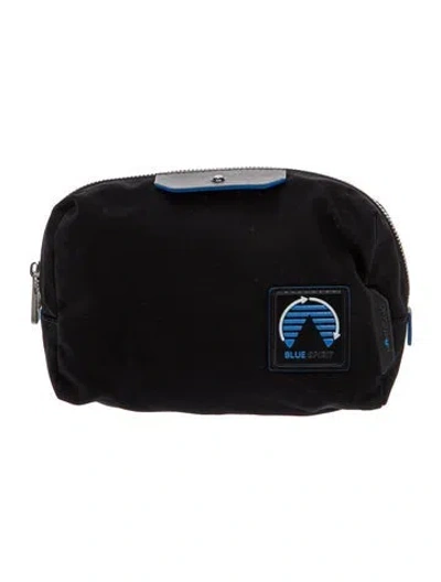 Pre-owned Montblanc Nylon Pouch In Black