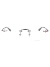 Montblanc Ruthenium-ruthenium-transparent Metal Glasses In Metallic