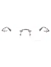 Montblanc Ruthenium-ruthenium-transparent Metal Glasses In Metallic