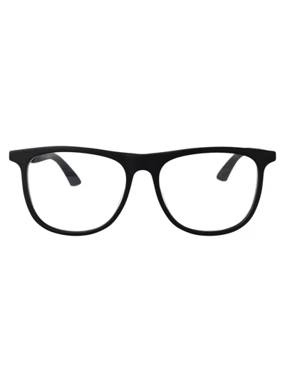 Montblanc Mb0332o Glasses In 001 Black Black Transparent