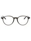 Montblanc Grey-grey-transparent Recycled Acetate Glasses In Brown