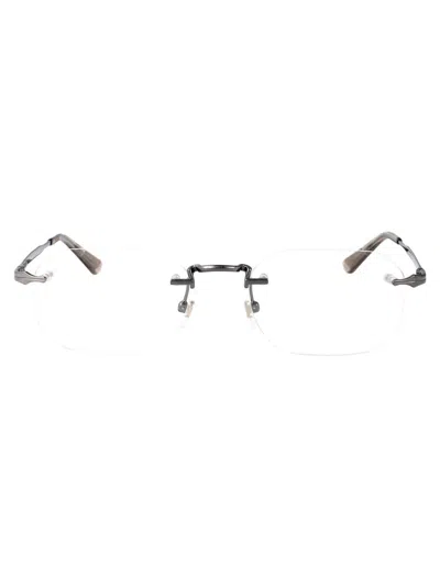 Montblanc Ruthenium-ruthenium-transparent Metal Glasses In Metallic