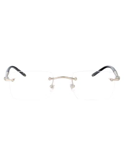 Montblanc Silver-silver-transparent Metal Glasses In Metallic