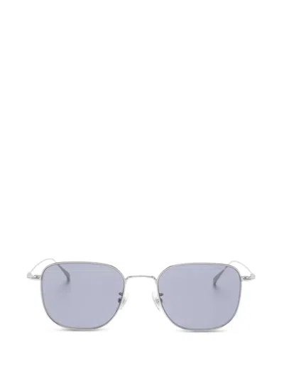 Montblanc Oval-frame Sunglasses In Silver