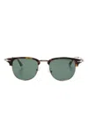 Montblanc Panelled Sunglasses In 褐色