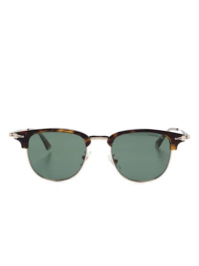 Montblanc Panelled Sunglasses In 褐色