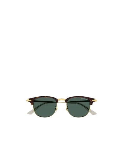 Montblanc Panelled Sunglasses In Green
