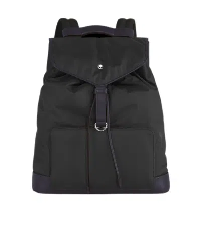 Montblanc Panorama Flap Backpack In Black