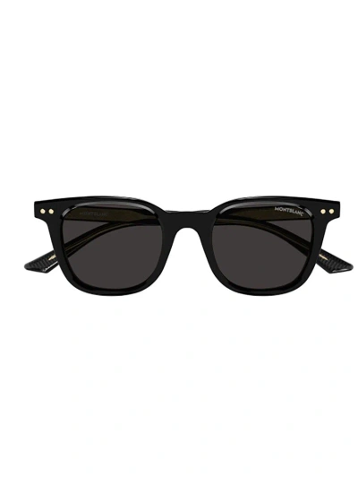 Montblanc Panthos Frame Sunglasses In Black