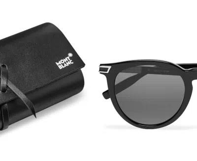Pre-owned Montblanc Panthos Iconic Round Frame Acetate Sunglasses Glasses