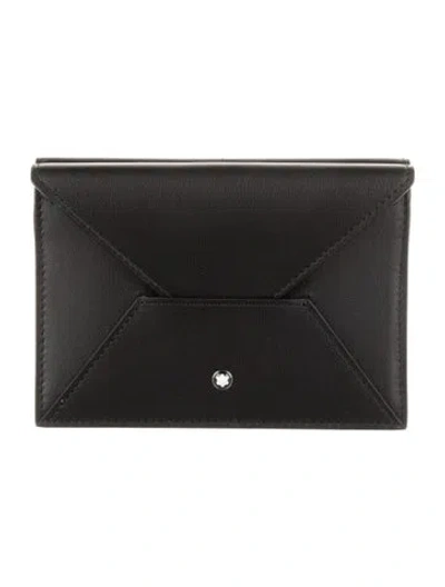 Pre-owned Montblanc Passport Cover In Black