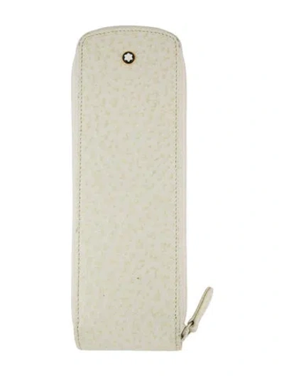 Pre-owned Montblanc Pen Case In Neutral
