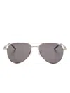 Montblanc Pilot-frame Sunglasses In 金色