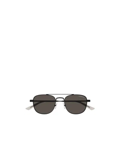 Montblanc Pilot-frame Sunglasses In Black