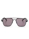 Montblanc Pilot-frame Sunglasses In Black