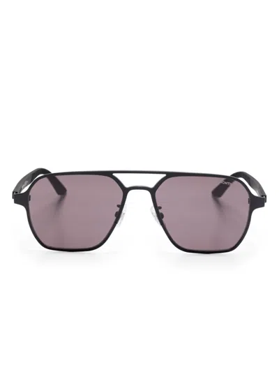 Montblanc Pilot-frame Sunglasses In Black