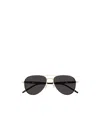 Montblanc Pilot-frame Sunglasses In Black