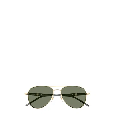 MONTBLANC MONTBLANC EYEWEAR PILOT FRAME SUNGLASSES
