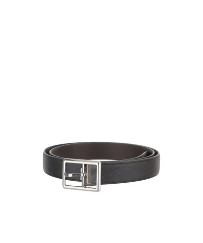 Montblanc Pin Buckle Belt In Gray
