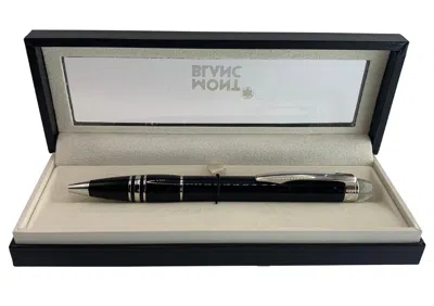 Pre-owned Montblanc Platinum Line Black Resin Ballpoint Pen With Original  Box