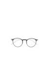 Montblanc Polished Round-frame Glasses In Gray
