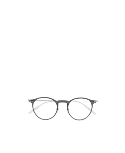 MONTBLANC POLISHED ROUND-FRAME GLASSES