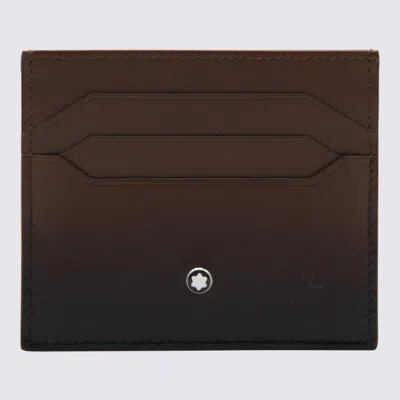 MONTBLANC MONTBLANC BROWN LEATHER CARD HOLDER