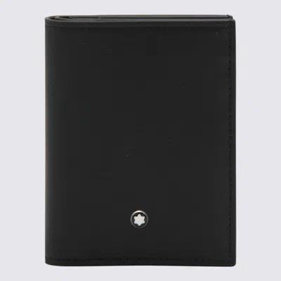 MONTBLANC MONTBLANC BLACK LEATHER CARD HOLDER