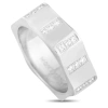 MONTBLANC PRE-OWNED MONTBLANC 18K WHITE GOLD 0.60 CT DIAMOND BAND RING