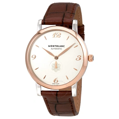 Montblanc Star Classique White Dial Men's Watch 107309 In Brown