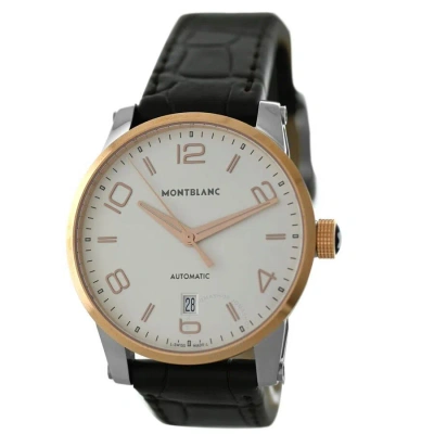 Montblanc Timewalker Silver Dial Men's Watch 110330 In Black / Gold / Rose / Rose Gold / Silver / Skeleton